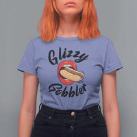 Funny Hot Dog T Shirt For Women Glizzy Gobbler Wiener Lover - Wonder Print Shop