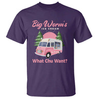 Funny Big Worm's Ice Cream What Chu Want T Shirt Summer Van - Wonder Print Shop