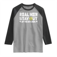 Funny Pickleball Raglan Shirt Real Men Stay Out Of The Kitchen Pickle Ball Sports