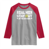 Funny Pickleball Raglan Shirt Real Men Stay Out Of The Kitchen Pickle Ball Sports