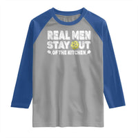 Funny Pickleball Raglan Shirt Real Men Stay Out Of The Kitchen Pickle Ball Sports