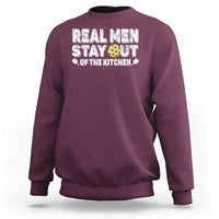 Funny Pickleball Sweatshirt Real Men Stay Out Of The Kitchen Pickle Ball Sports - Wonder Print Shop