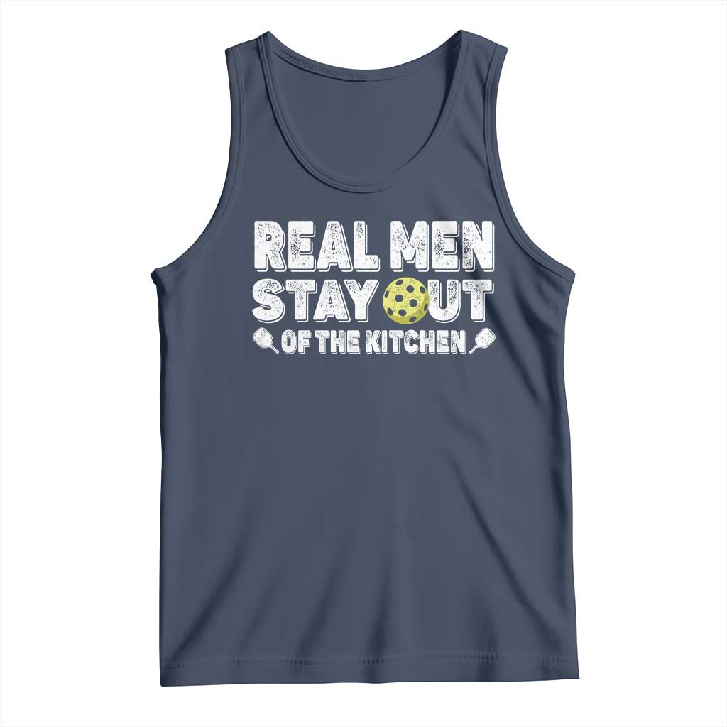 Funny Pickleball Tank Top Real Men Stay Out Of The Kitchen Pickle Ball Sports