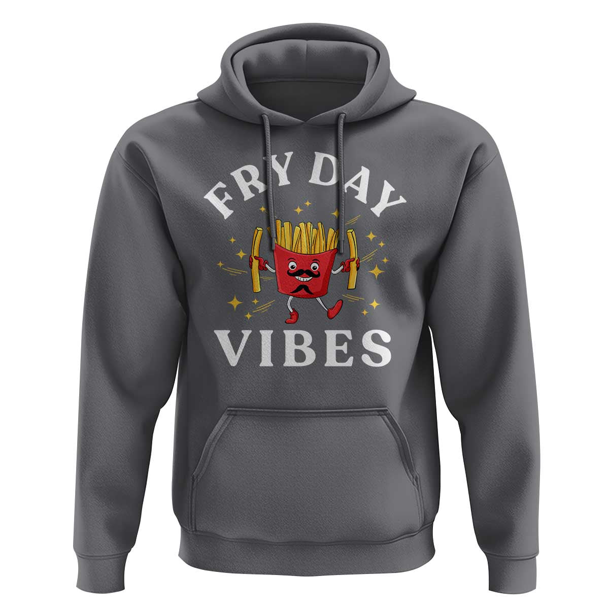 Funny French Fries Hoodie Fry Day Vibes Fast Food - Wonder Print Shop
