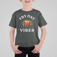 Funny French Fries T Shirt For Kid Fry Day Vibes Fast Food - Wonder Print Shop