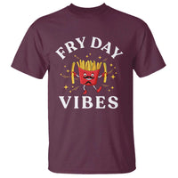 Funny French Fries T Shirt Fry Day Vibes Fast Food - Wonder Print Shop