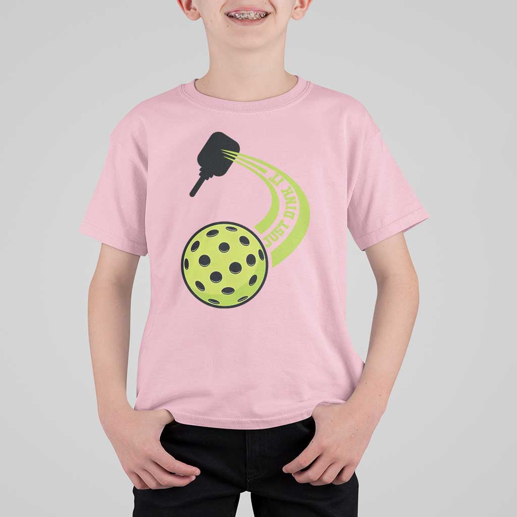 Pickleball T Shirt For Kid Just Dink It Pickle Ball Sports - Wonder Print Shop