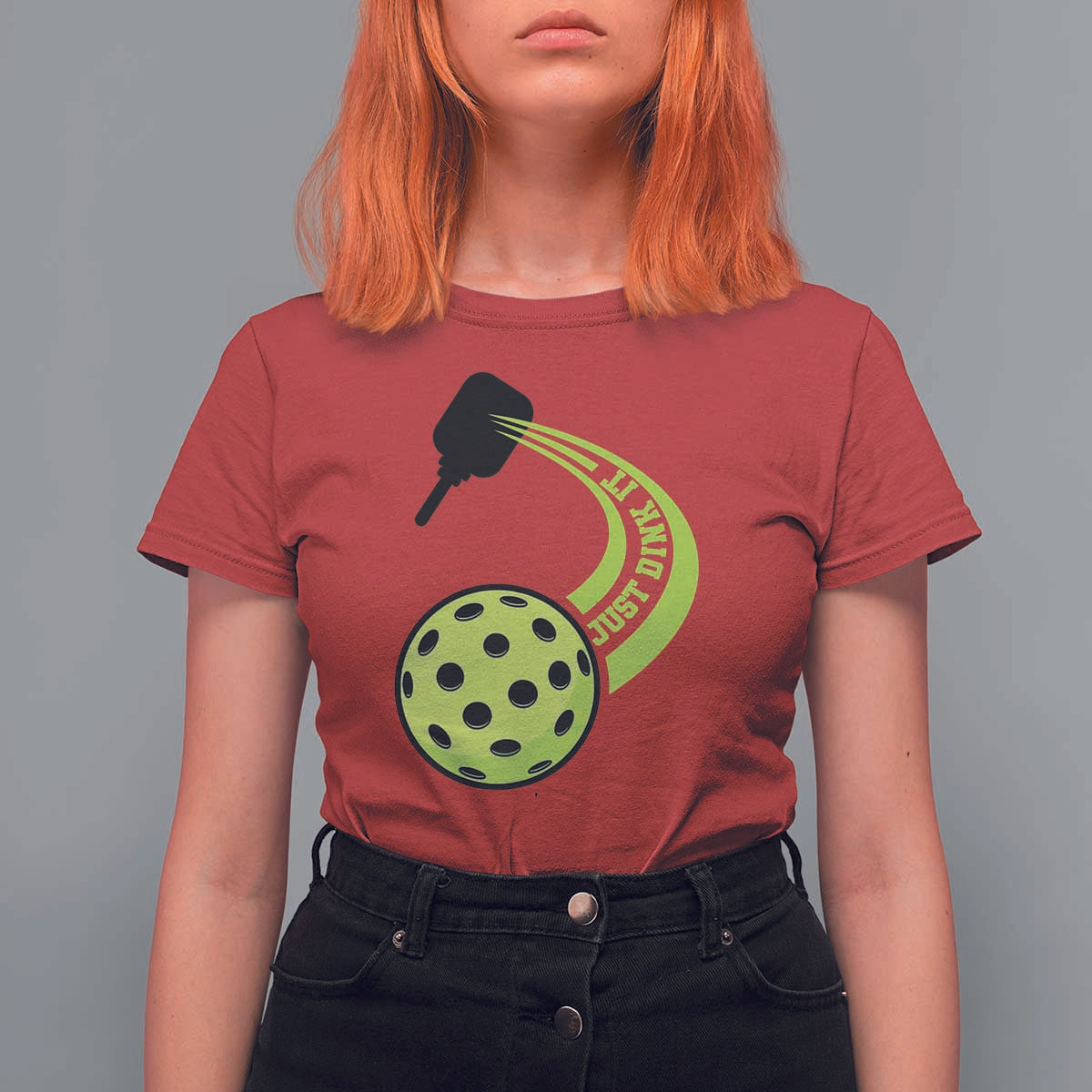 Pickleball T Shirt For Women Just Dink It Pickle Ball Sports - Wonder Print Shop