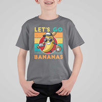 Funny Baseball T Shirt For Kid Let's Go Bananas Bat Ball Sport - Wonder Print Shop