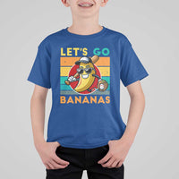 Funny Baseball T Shirt For Kid Let's Go Bananas Bat Ball Sport - Wonder Print Shop