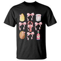 Funny Crawfish Bow Pink T Shirt Cute Coquette Y2k Clean Girl Aesthetic - Wonder Print Shop