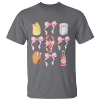 Funny Crawfish Bow Pink T Shirt Cute Coquette Y2k Clean Girl Aesthetic - Wonder Print Shop