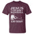 Jesus Is My Savior Baseball Is My Therapy T Shirt Funny Christian Sports Lover Player - Wonder Print Shop
