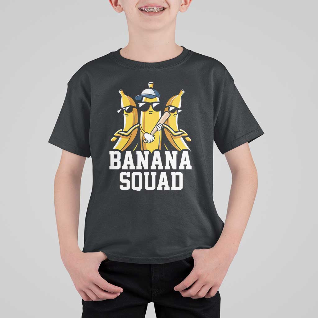 Funny Banana Squad T Shirt For Kid Baseball Bat Cute Halloween Costume - Wonder Print Shop