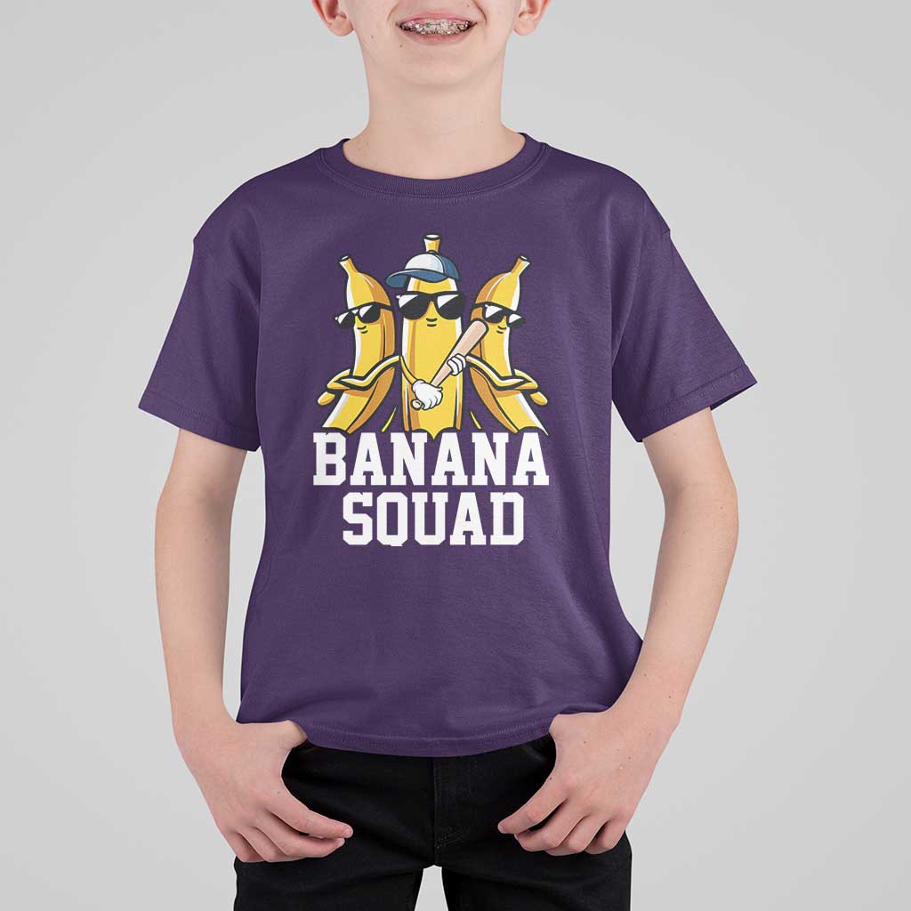 Funny Banana Squad T Shirt For Kid Baseball Bat Cute Halloween Costume - Wonder Print Shop