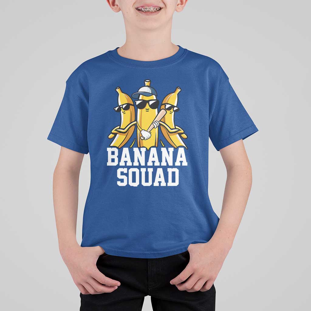 Funny Banana Squad T Shirt For Kid Baseball Bat Cute Halloween Costume - Wonder Print Shop
