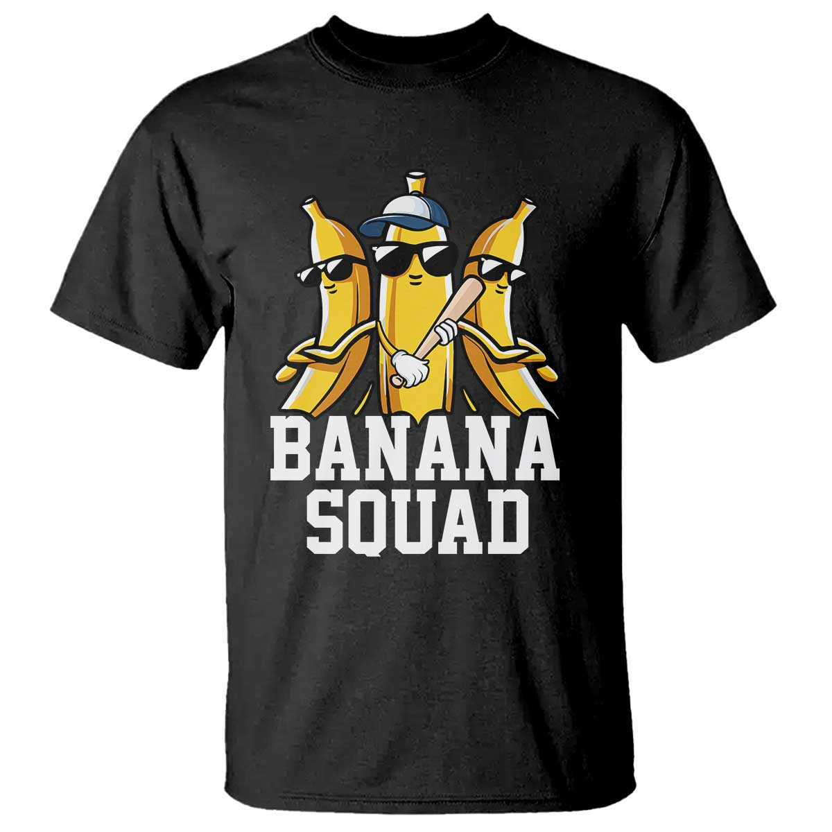 Funny Banana Squad T Shirt Baseball Bat Cute Halloween Costume - Wonder Print Shop