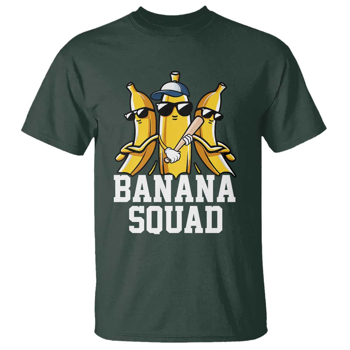 Funny Banana Squad T Shirt Baseball Bat Cute Halloween Costume - Wonder Print Shop