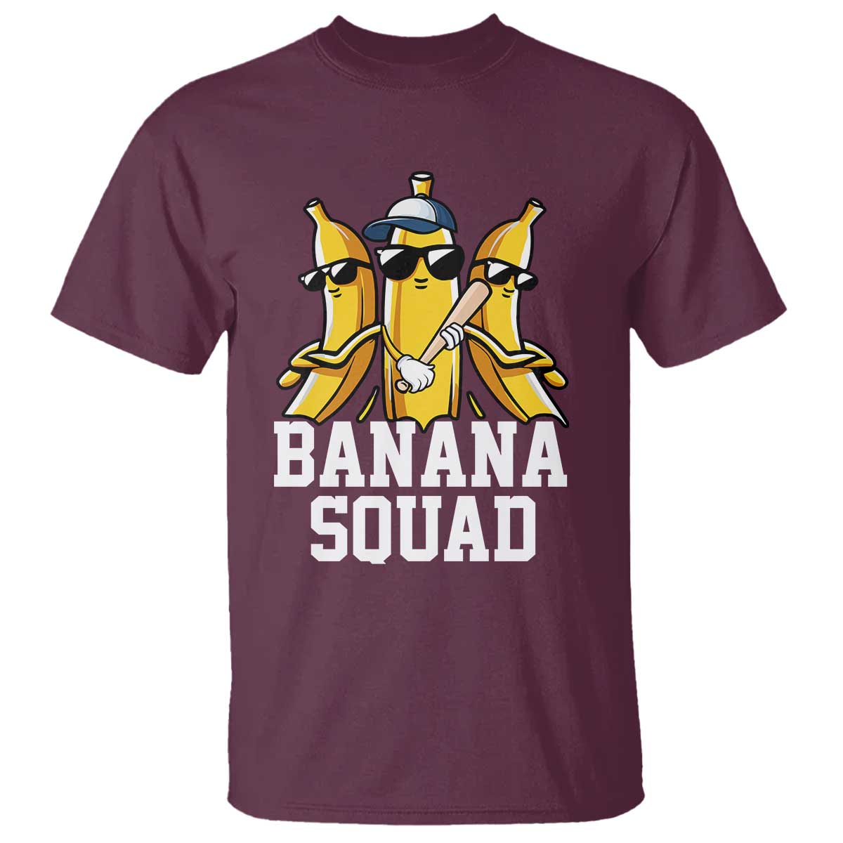Funny Banana Squad T Shirt Baseball Bat Cute Halloween Costume - Wonder Print Shop