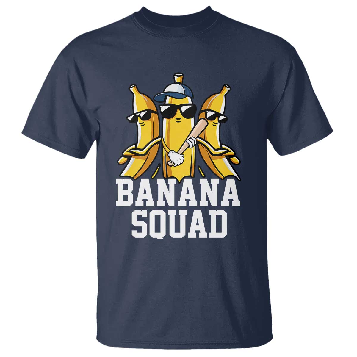 Funny Banana Squad T Shirt Baseball Bat Cute Halloween Costume - Wonder Print Shop