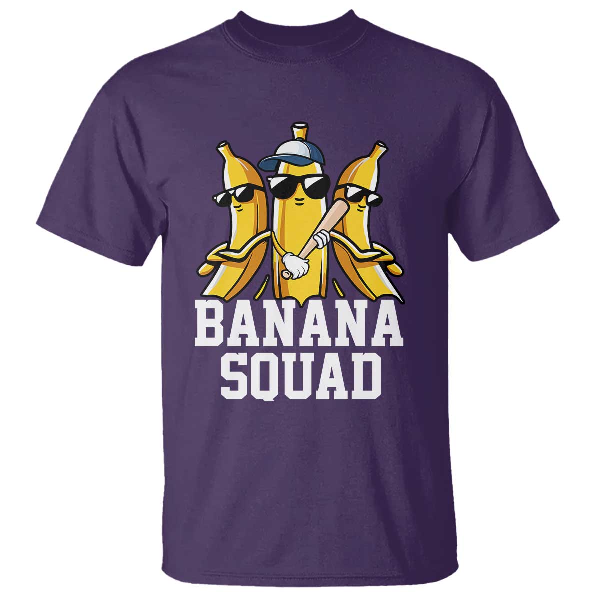 Funny Banana Squad T Shirt Baseball Bat Cute Halloween Costume - Wonder Print Shop