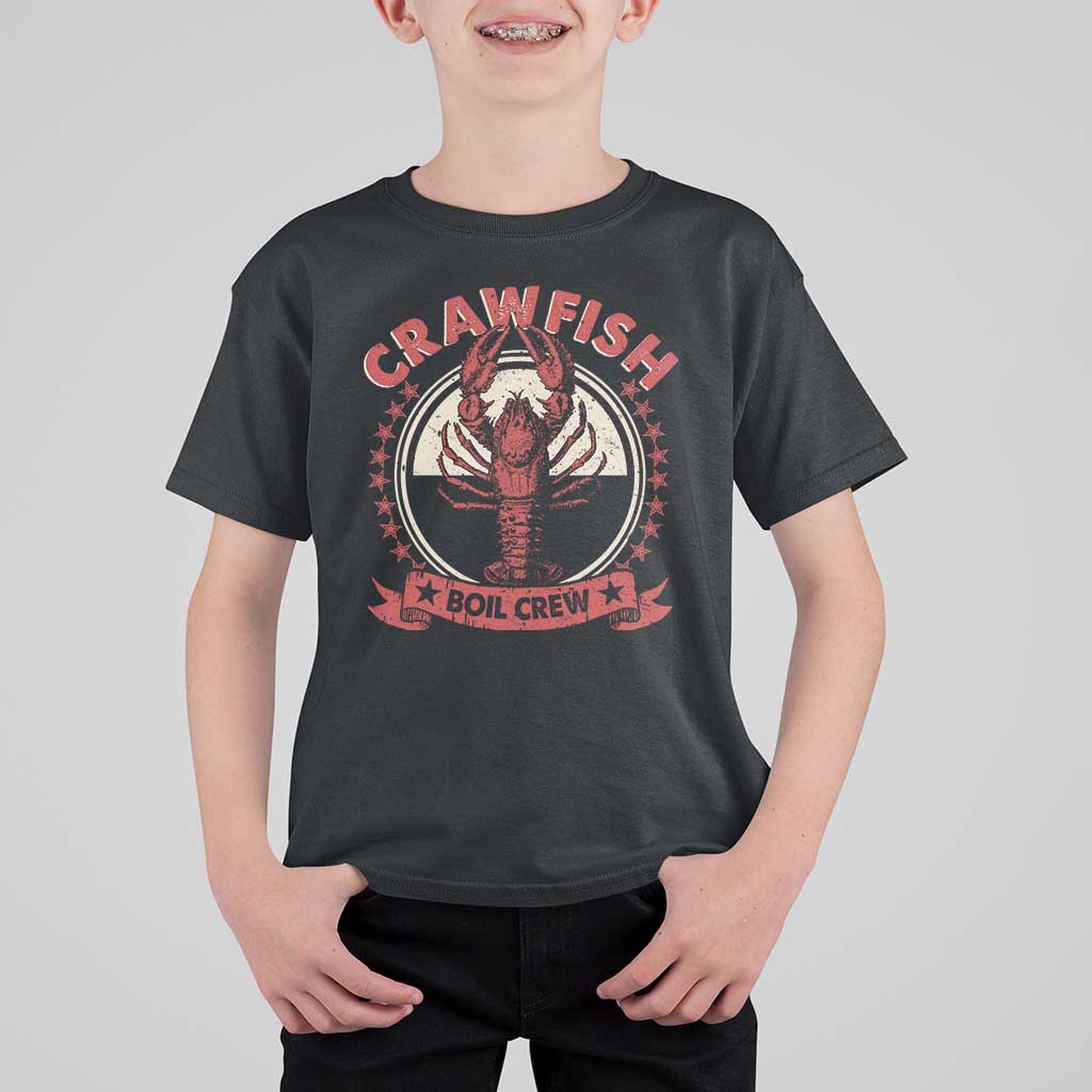 Funny Crawfish Boil Crew T Shirt For Kid Cajun Seafood Boil Lover Party - Wonder Print Shop