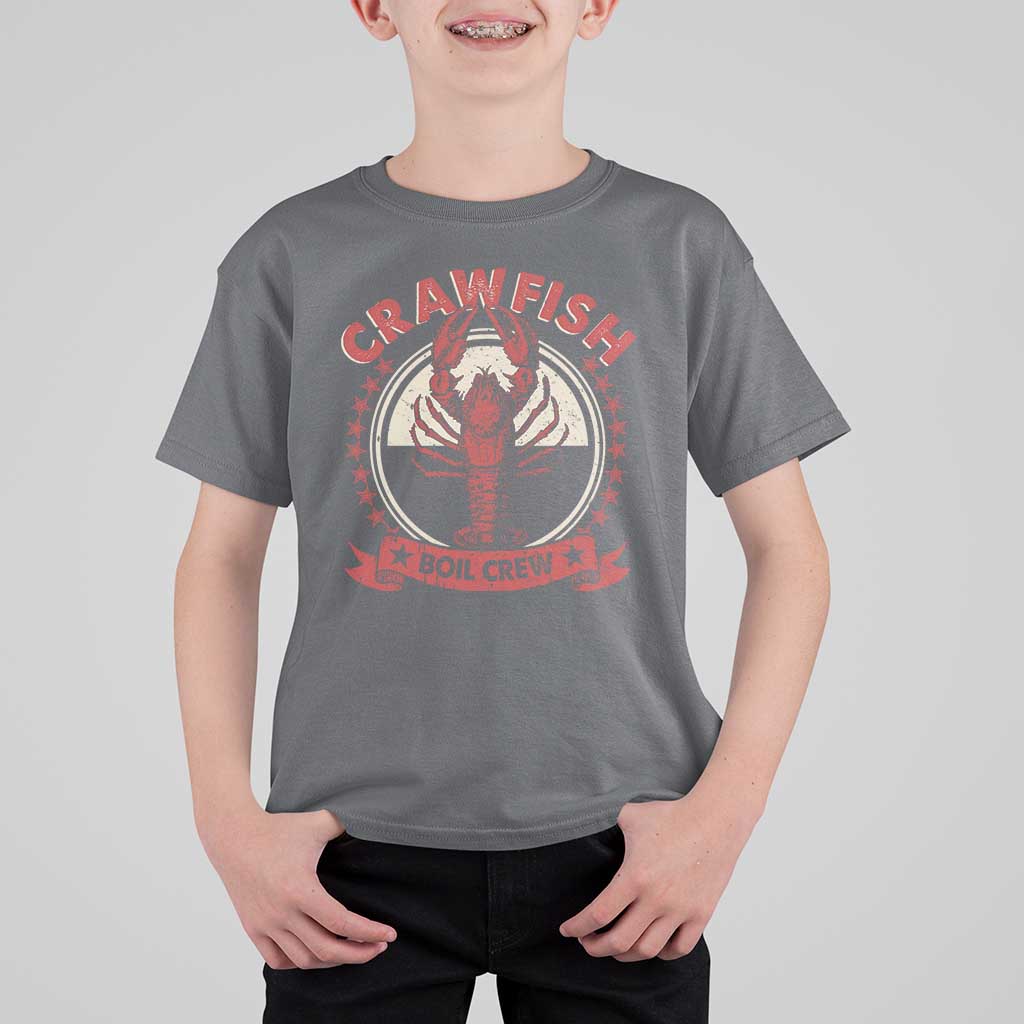 Funny Crawfish Boil Crew T Shirt For Kid Cajun Seafood Boil Lover Party - Wonder Print Shop