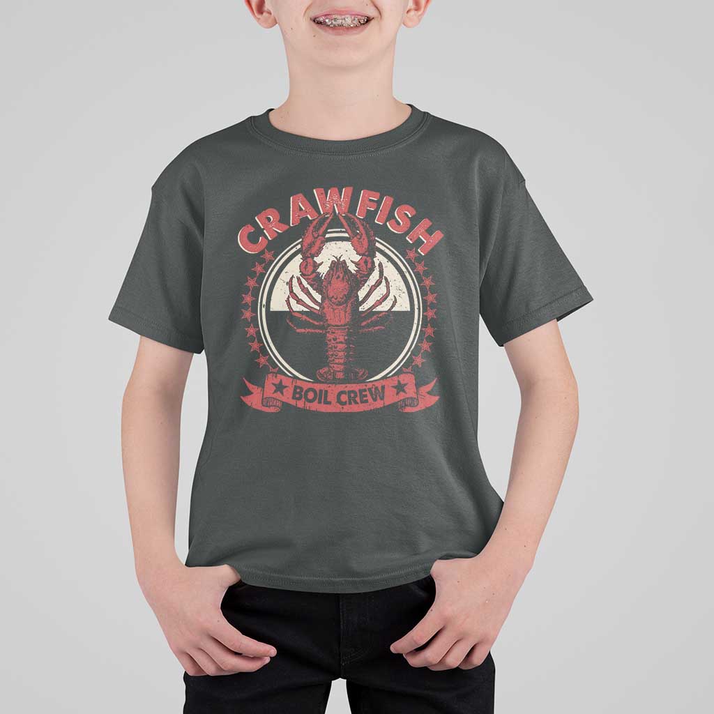 Funny Crawfish Boil Crew T Shirt For Kid Cajun Seafood Boil Lover Party - Wonder Print Shop
