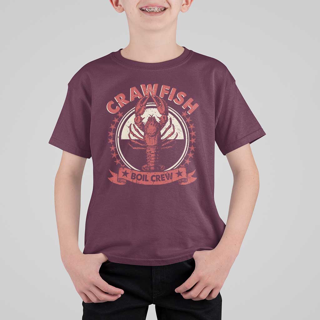 Funny Crawfish Boil Crew T Shirt For Kid Cajun Seafood Boil Lover Party - Wonder Print Shop