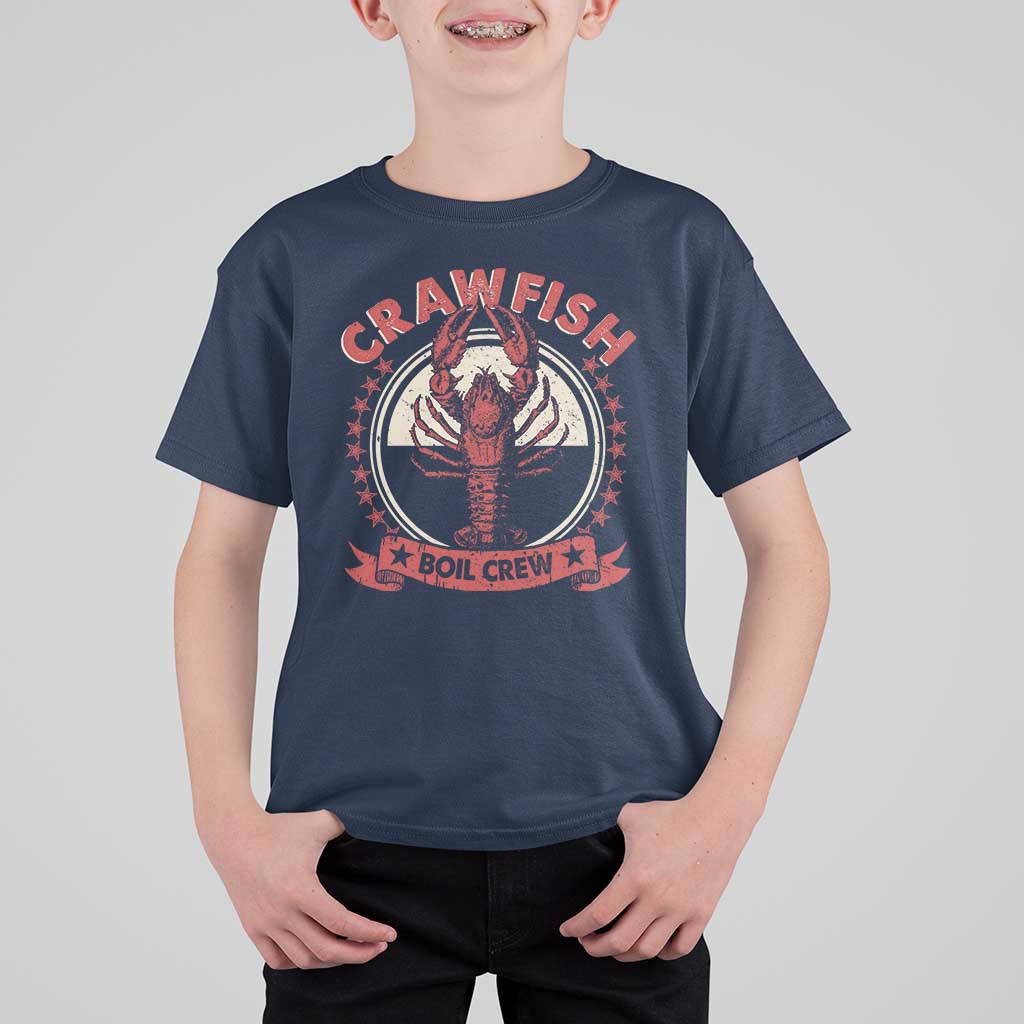 Funny Crawfish Boil Crew T Shirt For Kid Cajun Seafood Boil Lover Party - Wonder Print Shop