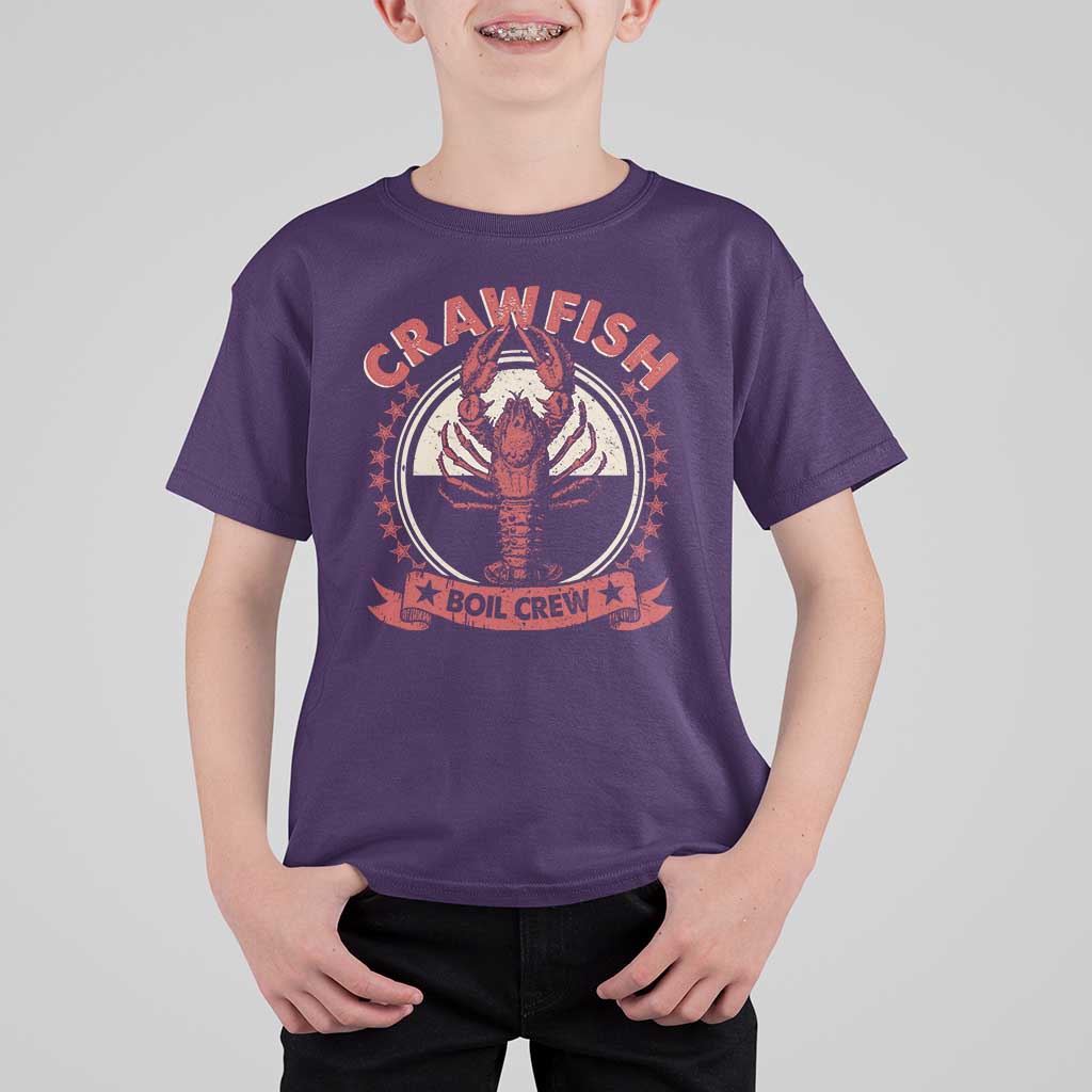 Funny Crawfish Boil Crew T Shirt For Kid Cajun Seafood Boil Lover Party - Wonder Print Shop