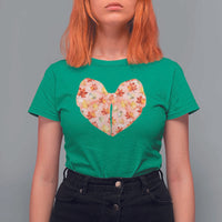 Coquette Canadian Girly T Shirt For Women Canada Day Flag Maple Leaf Orange Bow Girls Aesthetic - Wonder Print Shop