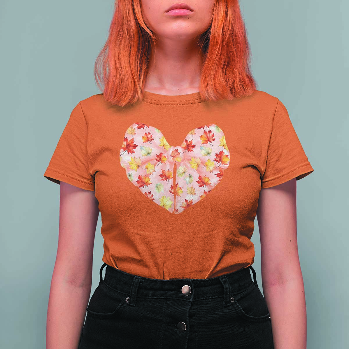 Coquette Canadian Girly T Shirt For Women Canada Day Flag Maple Leaf Orange Bow Girls Aesthetic - Wonder Print Shop