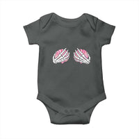 Funny Skeleton Hands Seashell Bikini Halloween Beach Baby Onesie - Wonder Print Shop