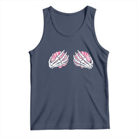 Funny Skeleton Hands Seashell Bikini Halloween Beach Tank Top - Wonder Print Shop