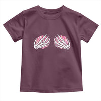 Funny Skeleton Hands Seashell Bikini Halloween Beach Toddler T Shirt - Wonder Print Shop
