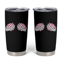 Funny Skeleton Hands Seashell Bikini Halloween Beach Tumbler Cup - Wonder Print Shop