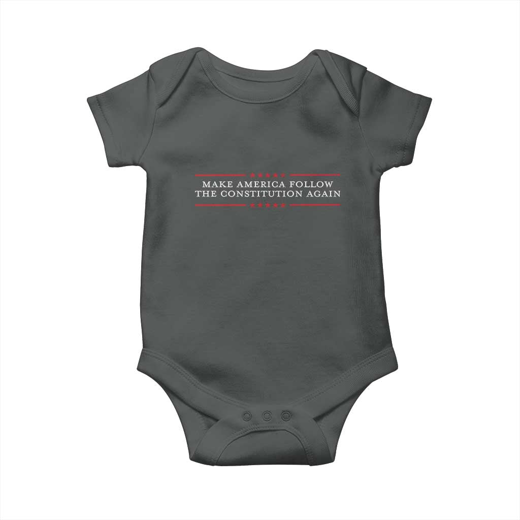 Funny Make America Follow The Constitution Again Baby Onesie - Wonder Print Shop