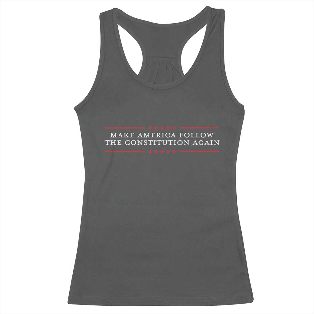 Funny Make America Follow The Constitution Again Racerback Tank Top - Wonder Print Shop