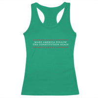 Funny Make America Follow The Constitution Again Racerback Tank Top - Wonder Print Shop