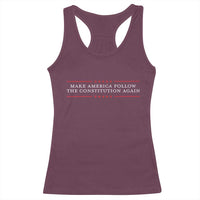 Funny Make America Follow The Constitution Again Racerback Tank Top - Wonder Print Shop
