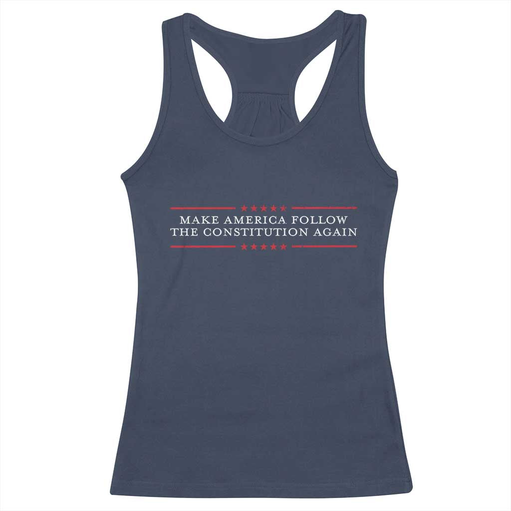 Funny Make America Follow The Constitution Again Racerback Tank Top - Wonder Print Shop
