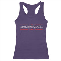 Funny Make America Follow The Constitution Again Racerback Tank Top - Wonder Print Shop