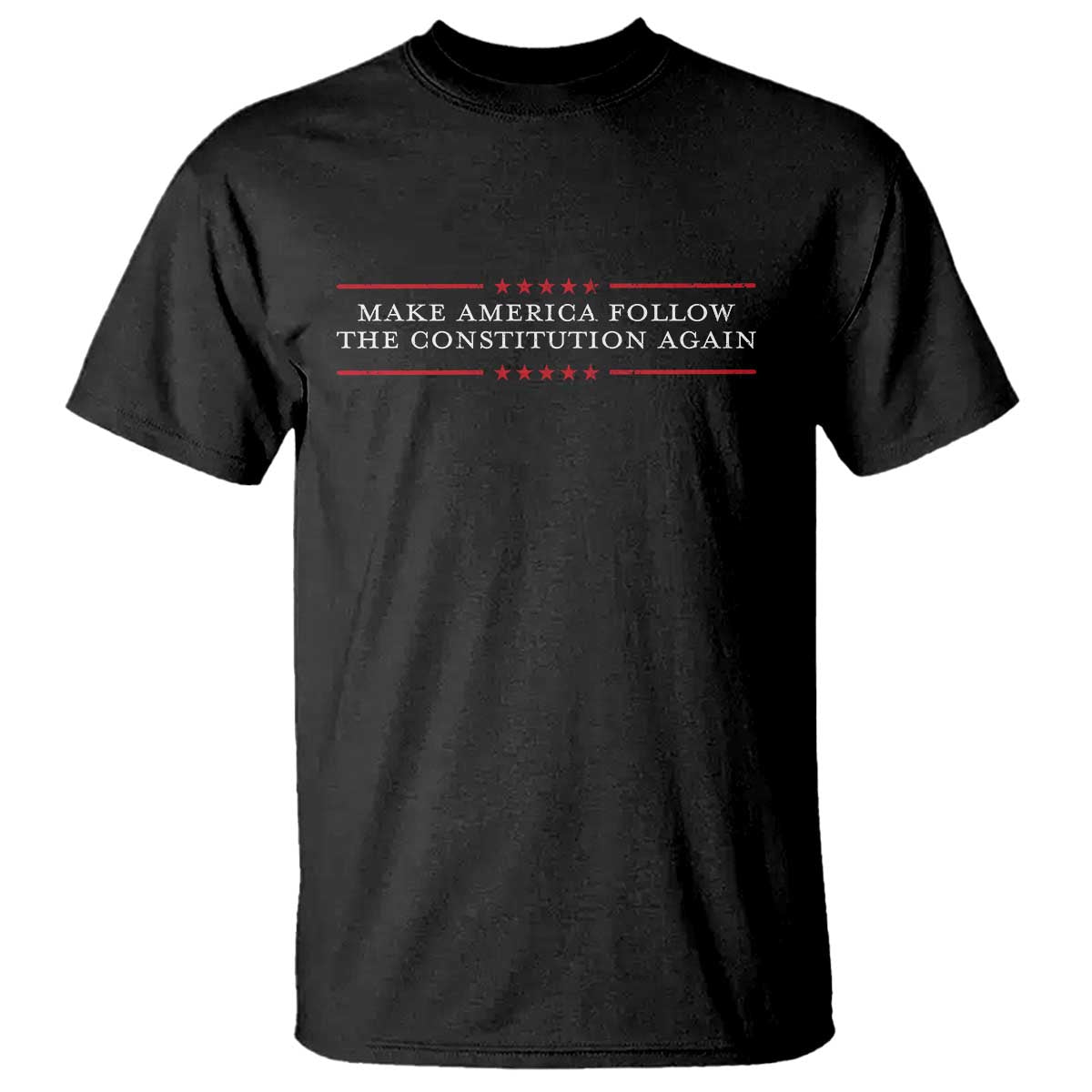 Funny Make America Follow The Constitution Again T Shirt - Wonder Print Shop
