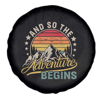 And So The Adventure Begins Spare Tire Cover Camping Hiking Lover - Wonder Print Shop