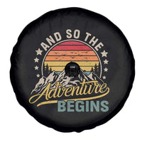 And So The Adventure Begins Spare Tire Cover Camping Hiking Lover - Wonder Print Shop