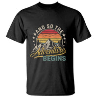 And So The Adventure Begins T Shirt Camping Hiking Lover - Wonder Print Shop