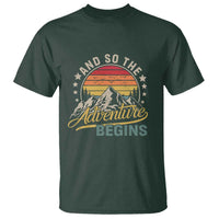 And So The Adventure Begins T Shirt Camping Hiking Lover - Wonder Print Shop