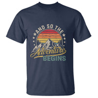 And So The Adventure Begins T Shirt Camping Hiking Lover - Wonder Print Shop