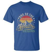 And So The Adventure Begins T Shirt Camping Hiking Lover - Wonder Print Shop